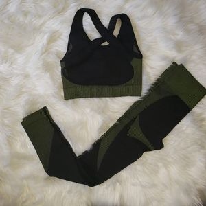 Energy Seamless yoga gym 2pcs Set S